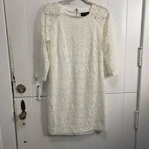 Laundry White Lace Dress